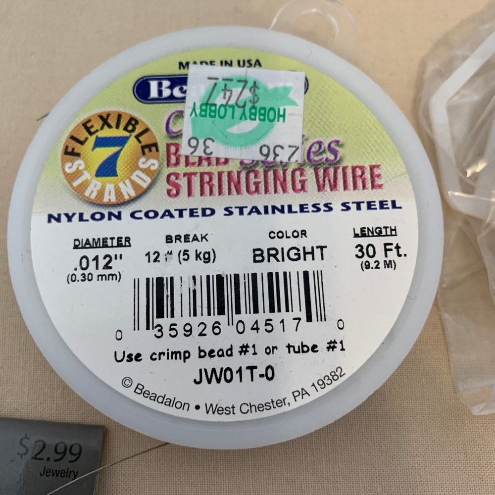 JEWELRY MAKING WIRE & STRING 9 SPOOLS - Picture 5 of 14